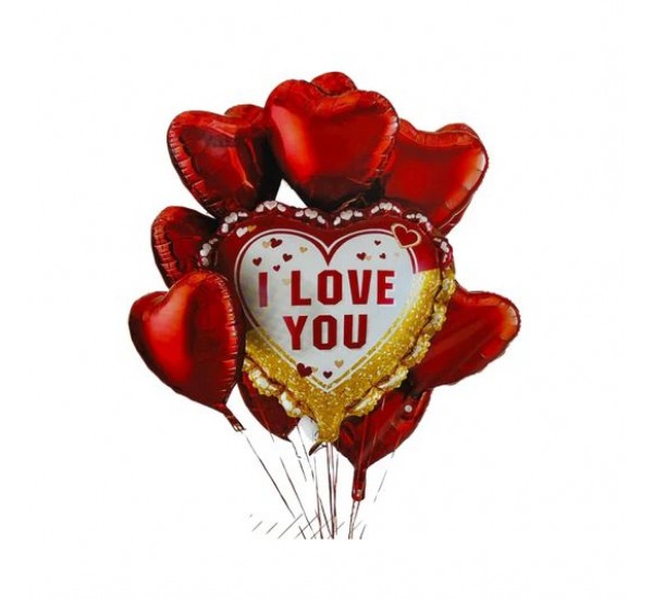 Seni Seviyorum Helyum Folyo Balon Set No:5